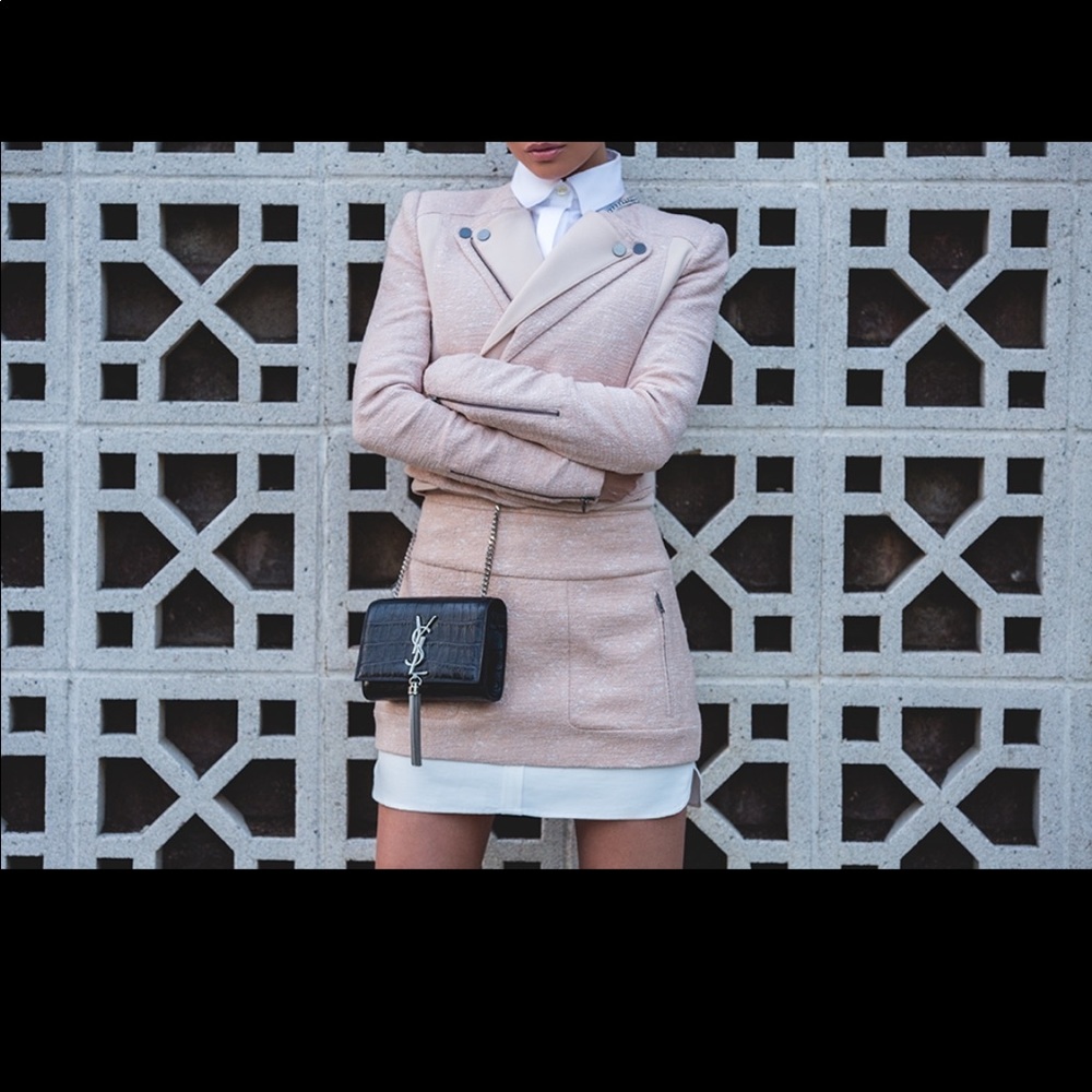 BCBGMaxazria “Kallie” Contrast Hem Miniskirt *NWT*